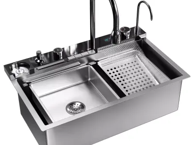 Drop-in Kitchen Sink 3D model