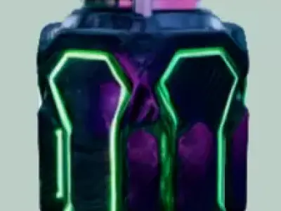 Cyberpunk Resource Container  Power Up Crate Low-poly 3D model