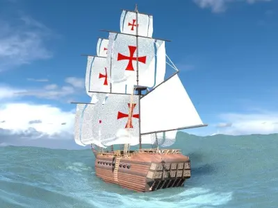 Templar Ship 3D model