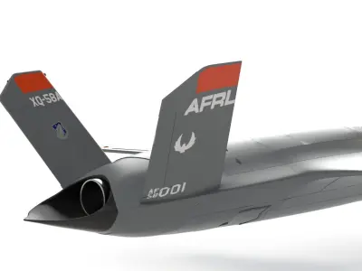 XQ-58 Valkyrie Military Drone 3D model