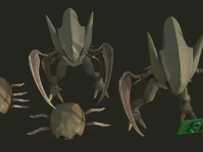 Creature Monster Bundles- Insects- evolution variety pack Low-poly 3D model