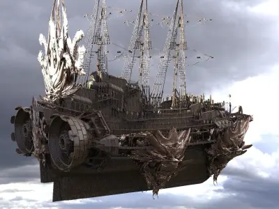 Dragon Queens Airship Hull 2 3D model