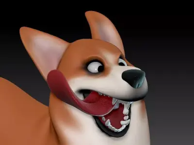 Adorable Corgi 3D Model  The Perfect Keepsake for Corgi Lovers 3D model