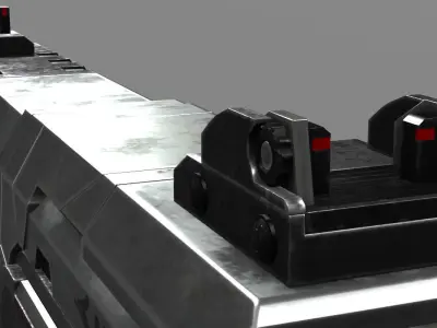 Sci Fi Plasma Pistol concept 3D model
