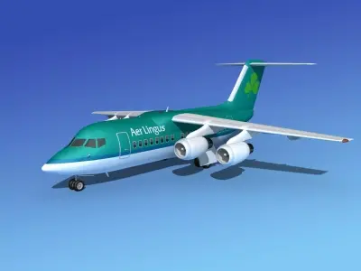 BAe 146-100 Aer Lingus 3D model