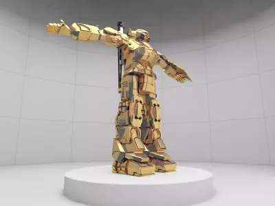 transformers characters 3d model Low-poly 3D model