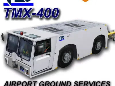TLD TMX 400 Push-Back Aircraft Tractor Low-poly 3D model