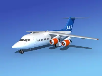 BAe 146-100 SAS 3D model