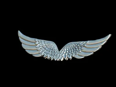 wings pendant 3D print model