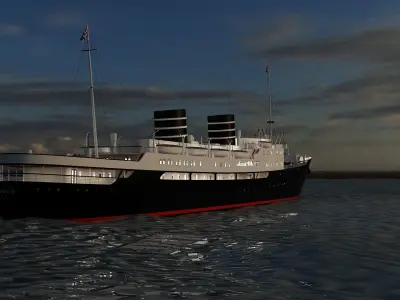 MS Venus Bergen Line Low-poly 3D model