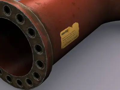 Industrial Pipe 3D model