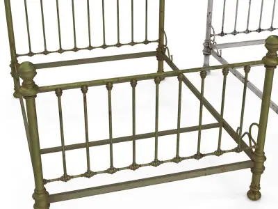Old bed 3D model