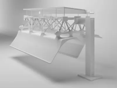 Menil Collection Structure Details Module Free 3D model
