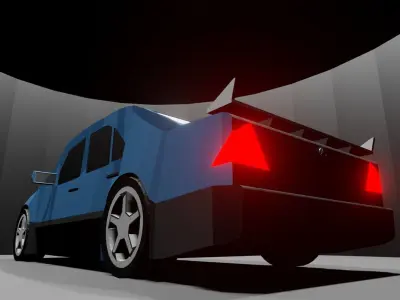 Mercedes AMG C-Class DTM Free low-poly 3D model