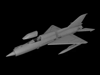 MIG-21 SCALE 1-72 PRINTABLE STL FILES 3D print model