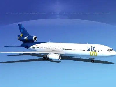 Douglas DC-10 Air Lib 3D model