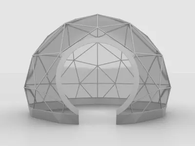 Geodesic Dome Tent 3D model