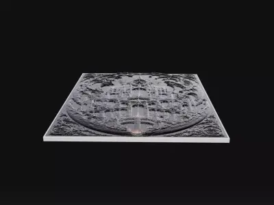 City Of The Moon  3D Printable Relief 3D print model