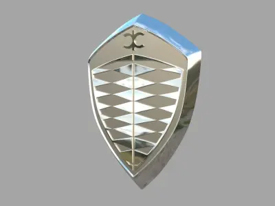  Koenigsegg Emblem Free 3D model