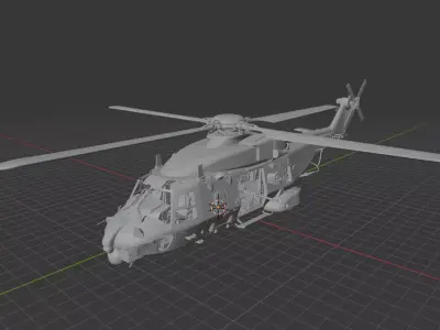 NH90 NATO Helicopter TTH - NFH - Next-Gen Military 3D print model