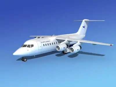 BAe 146-200 Atlantic Airways 3D model