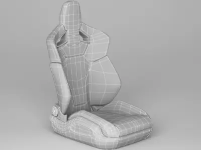 Car Seat Audi TT RS Sport 3D model