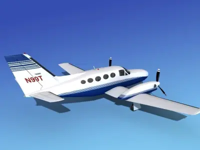 Cessna 425 Conquest I V07 3D model