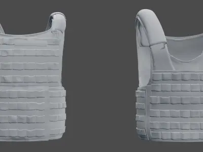 SOLDIER Bulletproof Vest 02 3D model
