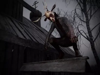 Pack of Creepy Horror Children Low-poly 3D model