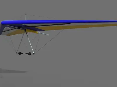 Hang Glider Low-poly 3D model Low-poly 3D model