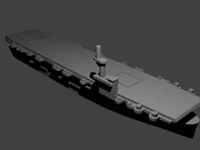 US Casablanca Class Aircraft Carrier 3D print model