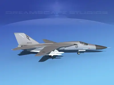 General Dynamics F-111 Aardvark V07 3D model
