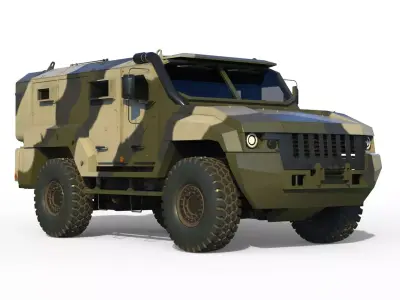 Kamaz VDV Typhoon K-53949 3D model