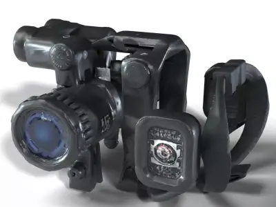 Tactical Night Vision Goggle Rig 3D model