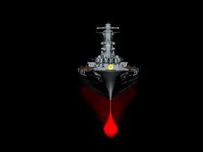 Battleship Yamato Japan 3D model