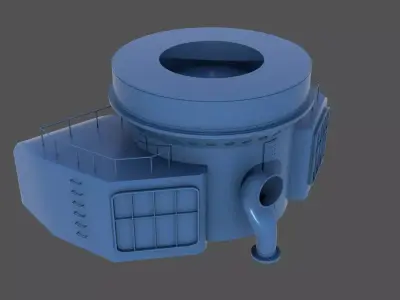 Nendo Shiki stern barbette - Commercial license - 1-100 scale 3D print model