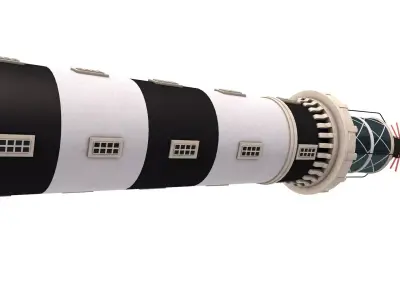 Phare du Creach lighthouse 3D model