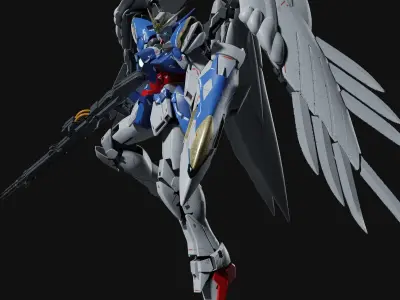 EW Wing Gundam 0 3D model
