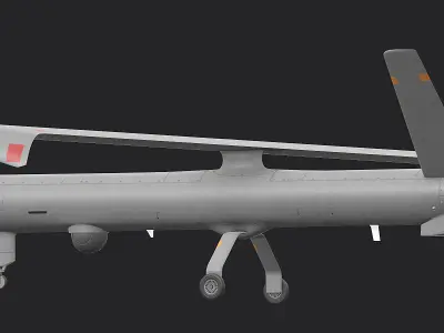 Hermes 450 Low-poly 3D model