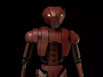 HK-47 KOTOR Low-poly 3D model