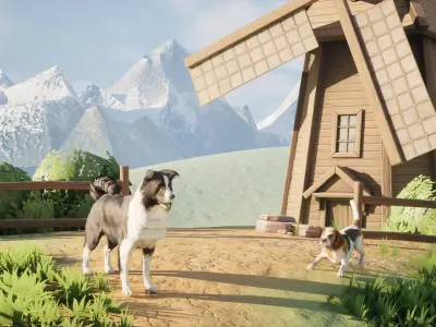 Realistic 3D Animal Pack Shepherd Valley 3D model