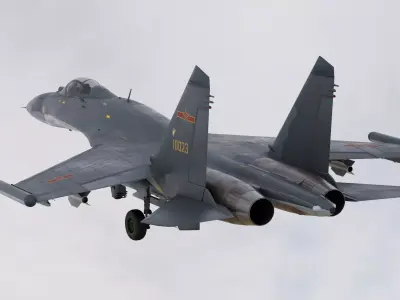 Chinese Shenyang J-11 Yinglong or Responsive Dragon One Seater 3D model