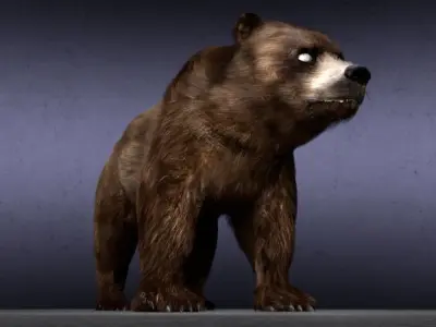 Grizzly Bear 3D model