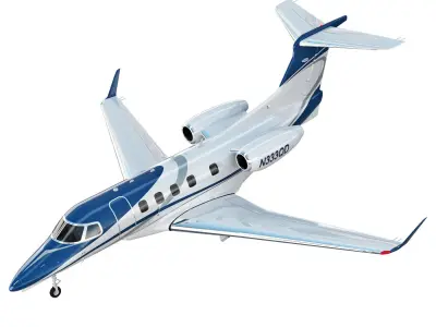 Embraer Phenom 300 aircraft 3D model
