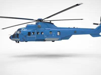  Airbus Helicopters H225 Super Puma 3D model