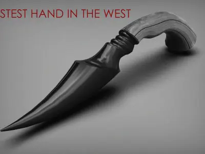 SATAN DAGGER - KNIFE - SOWRD Low-poly 3D model