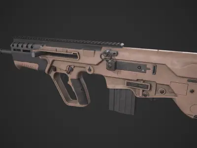 IWI Tavor 7 Low-poly 3D model