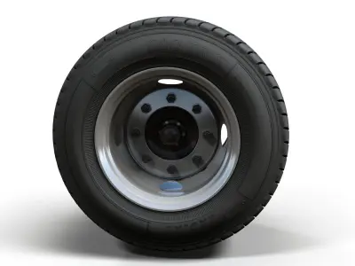 Crago Truck wheels highpoly 3D model