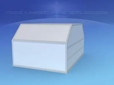 IATA 5 Air Cargo Container Low-poly 3D model