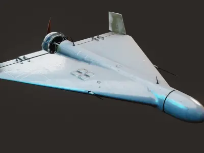 Drone Game Ready Low-poly 3D model